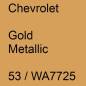 Preview: Chevrolet, Gold Metallic, 53 / WA7725.